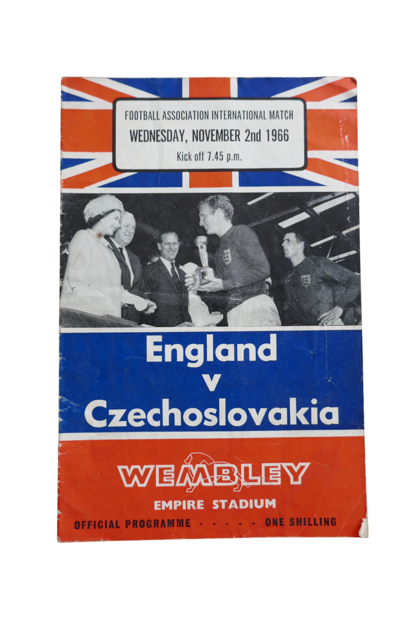 Programme Match Amical 1966 - Angleterre / Tchequoslovaquie _ #03900