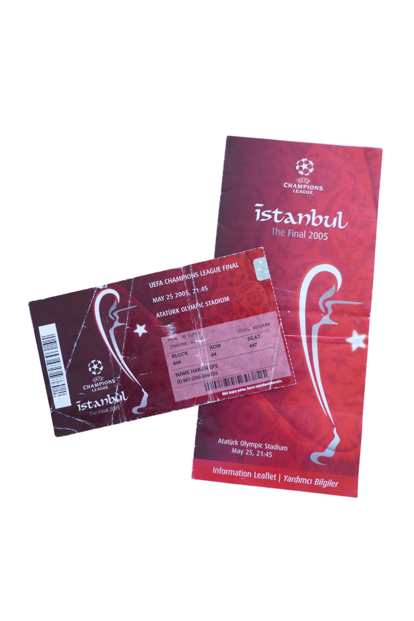 Ticket Champions League Finale 2005 - Liverpool FC / AC Milan _ #03910