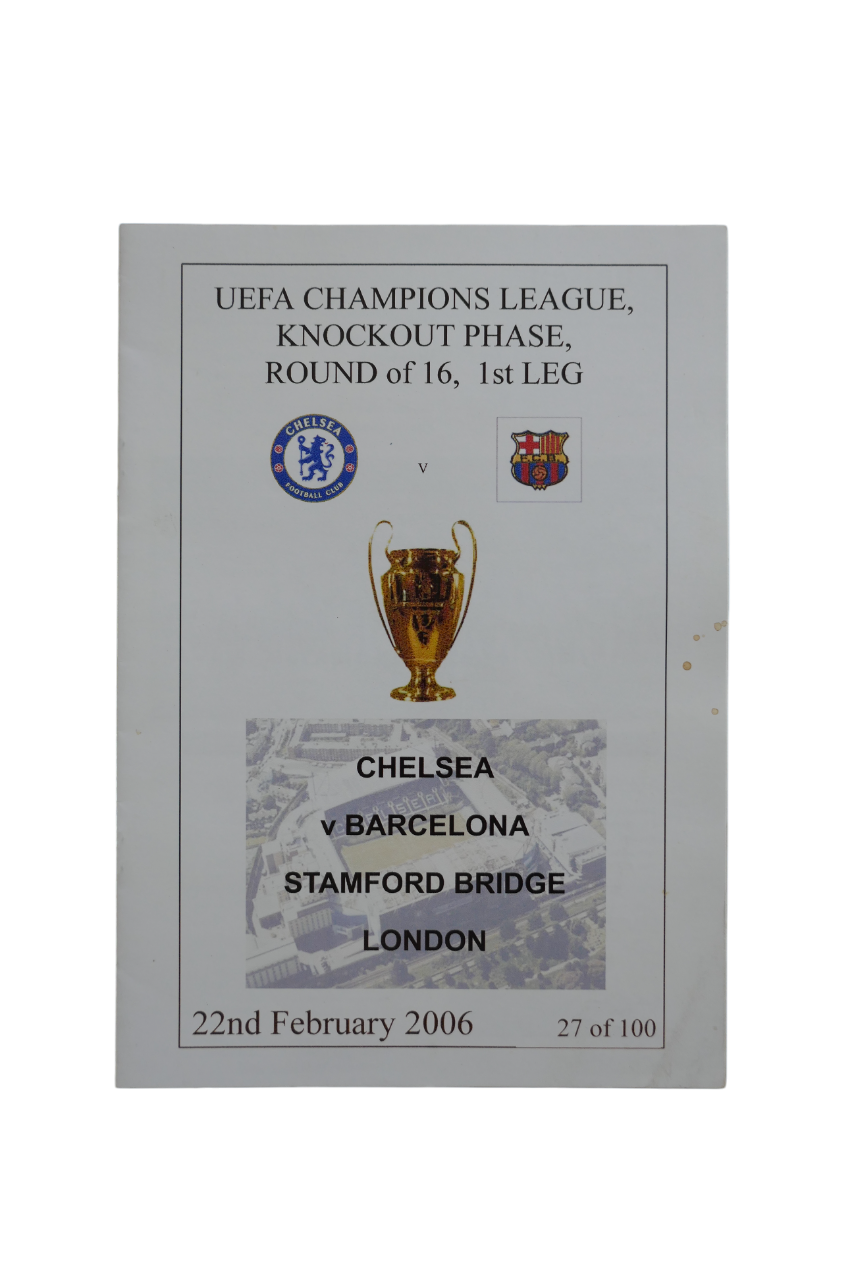 Programme Champions League 2006/07 1/16 finale - Chelsea FC / FC Barcelone _ #03367