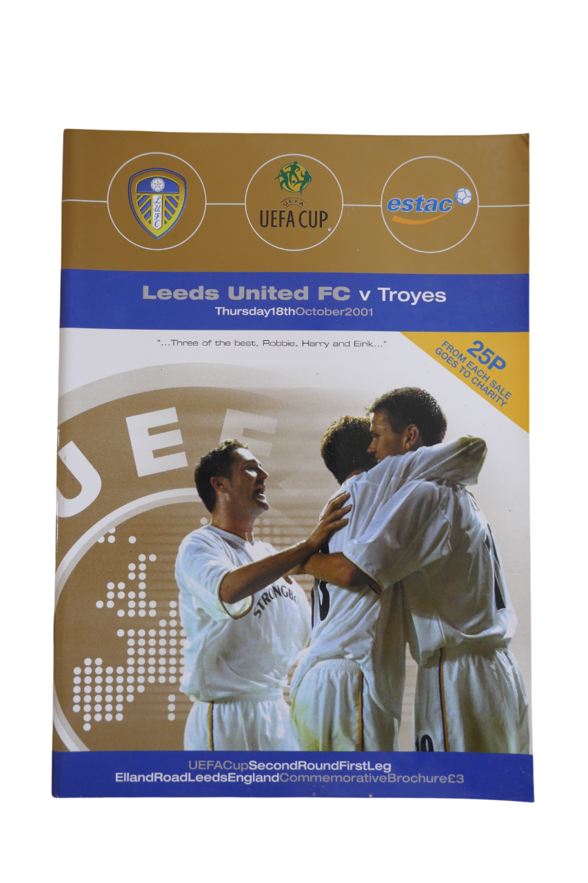 Programme Coupe d'Europe de l'UEFA 2001/02 - Leeds United / ESTAC Troyes _ #03387