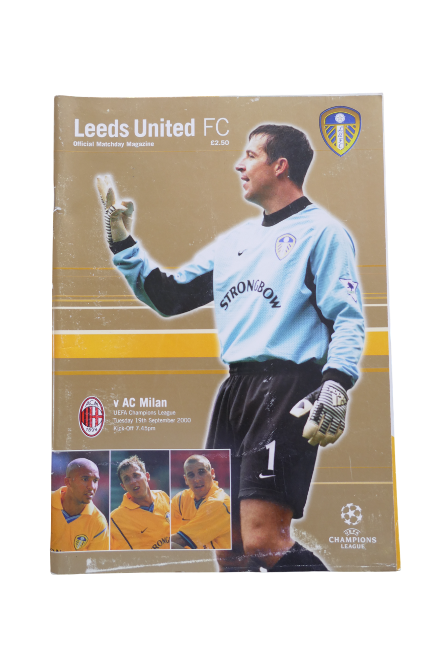 Programme Champions League 2000/01 - Leeds United / AC Milan _ #03343