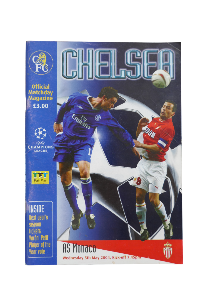 Programme Champions League 1/2 finale 2003/04 - Chelsea FC / AS Monaco _ #03364