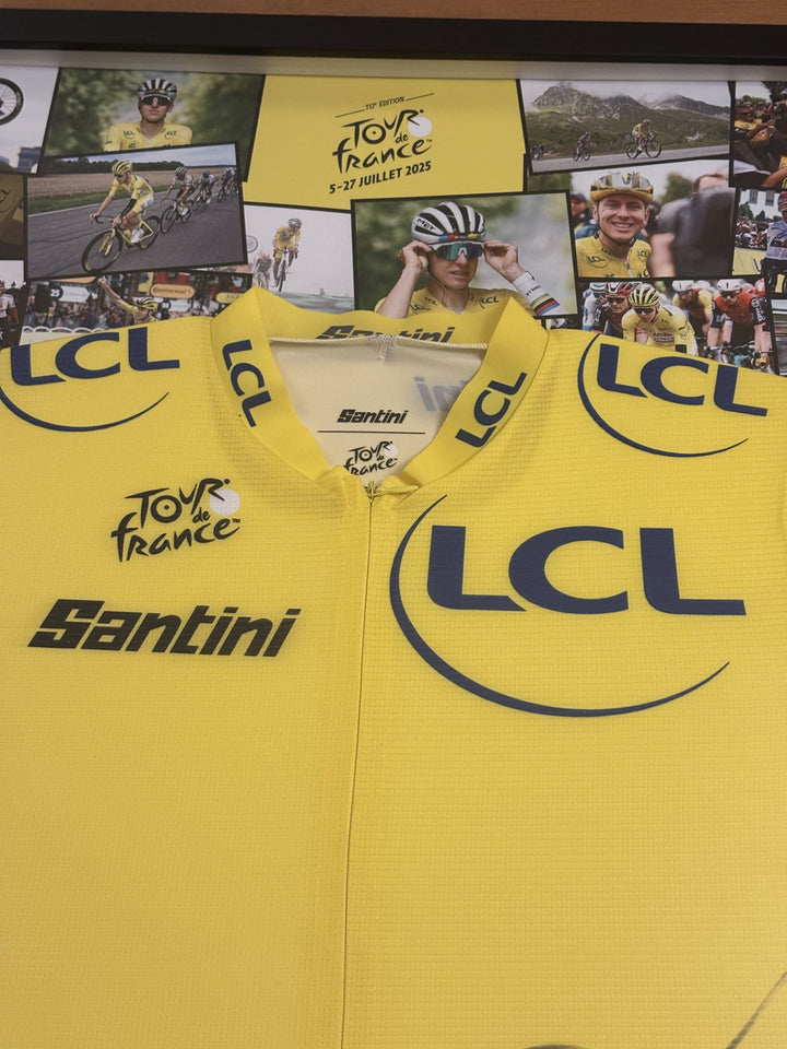 Tour de France 2025 - Tadej Pogacar - Maillot signé et encadré