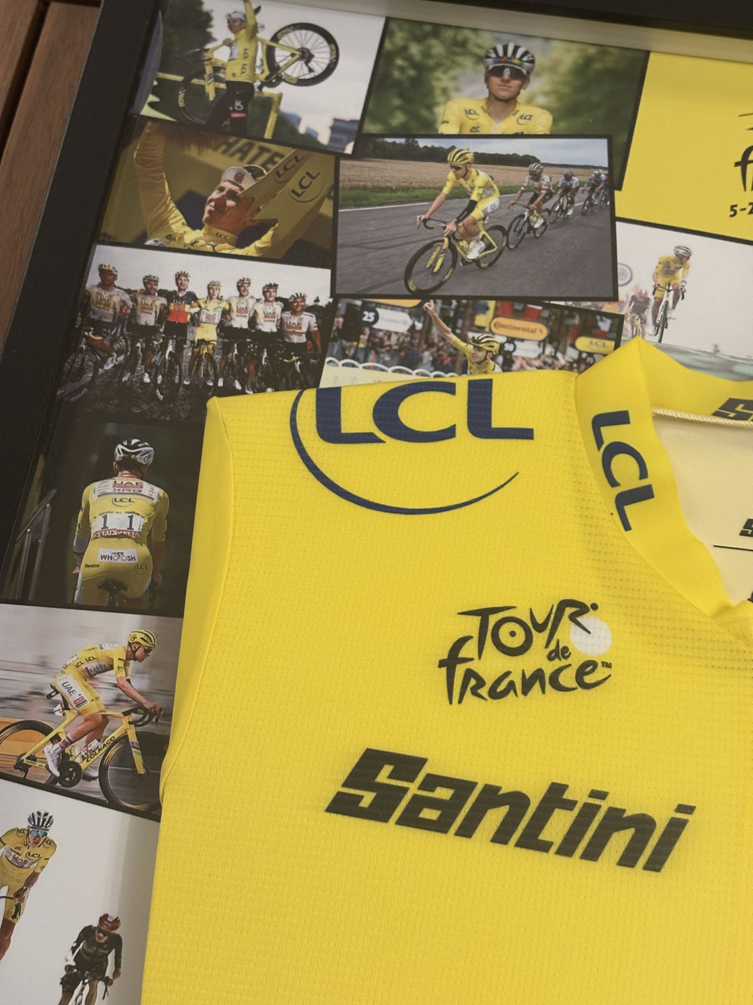 Tour de France 2025 - Tadej Pogacar - Maillot signé et encadré