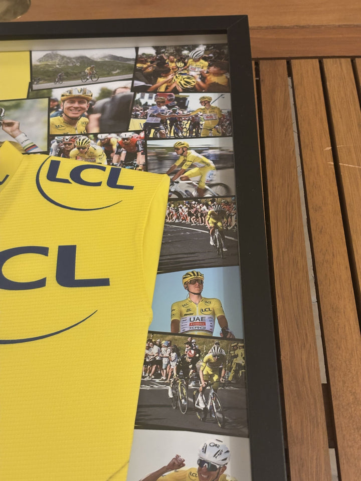 Tour de France 2025 - Tadej Pogacar - Maillot signé et encadré