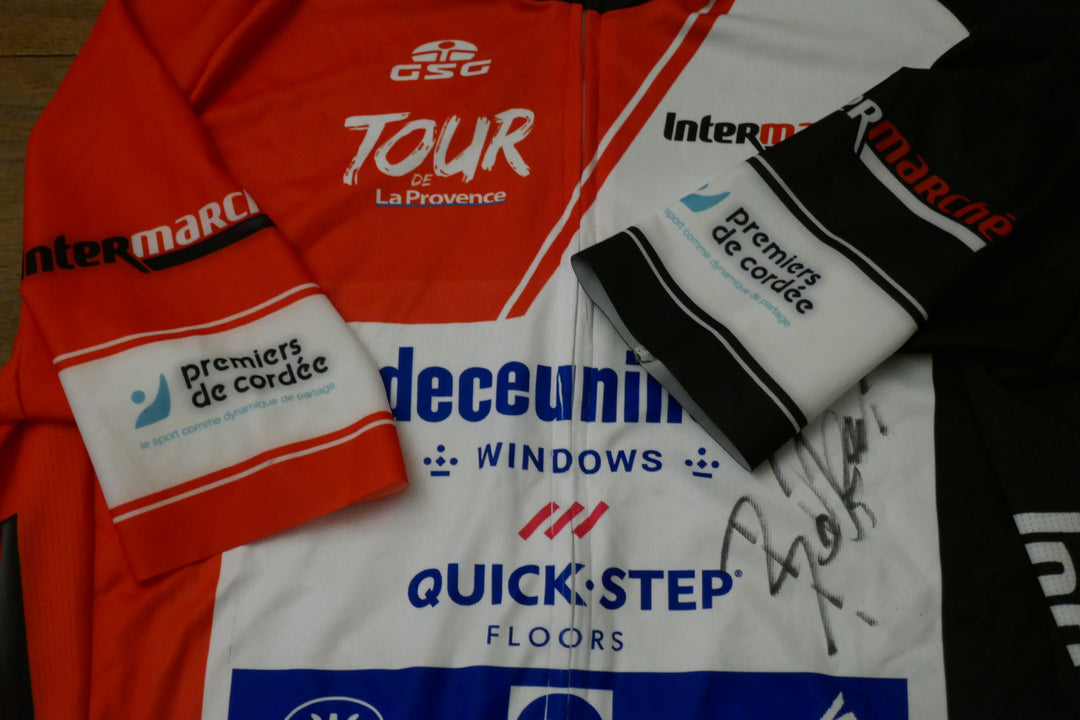 Tour de la Provence 2021 - Quick Step - Davide Ballerini - Maillot distinctif Signé _ (L) #01035