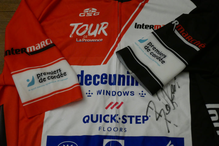 Tour de la Provence 2021 - Quick Step - Davide Ballerini - Maillot distinctif Signé _ (L) #01035