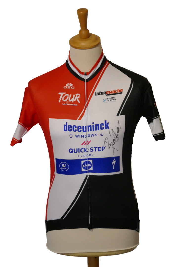 Tour de la Provence 2021 - Quick Step - Davide Ballerini - Maillot distinctif Signé _ (L) #01035