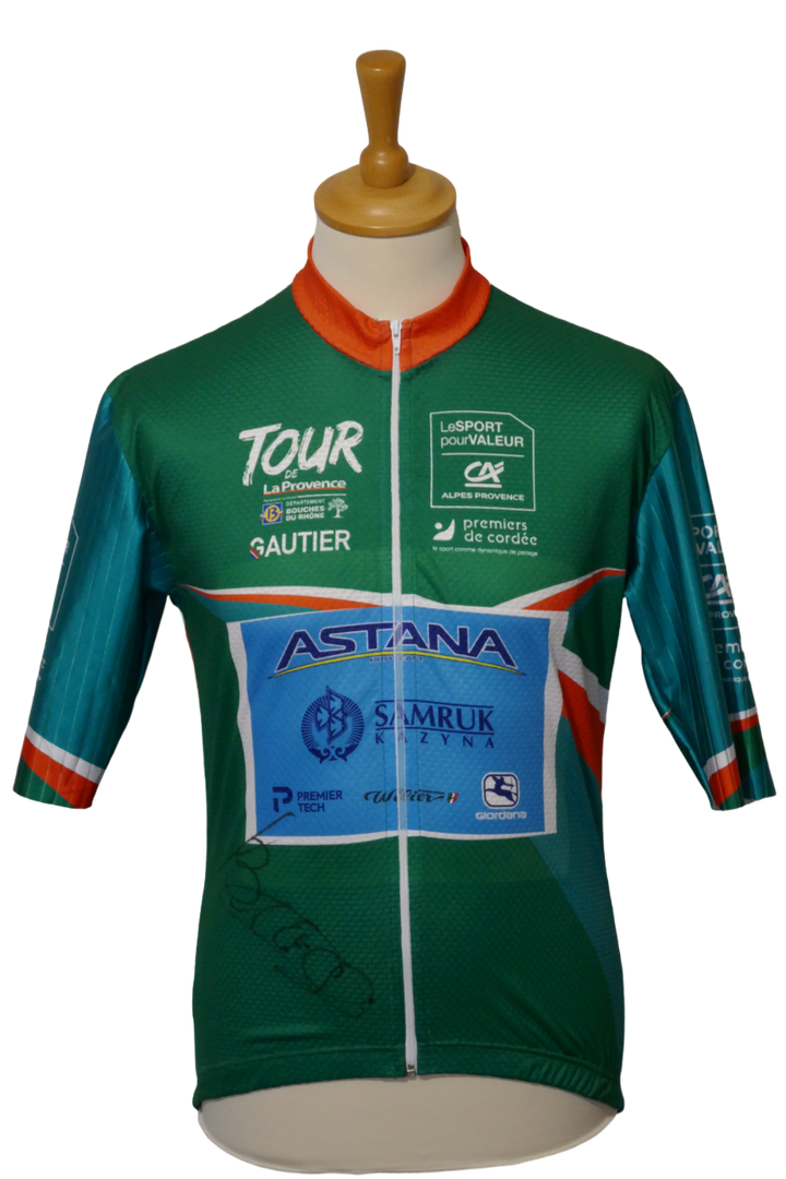 Tour de la Provence 2020 - Astana - Aleksandr Vlasov - Maillot distinctif protocolaire Signé _ (XL) #01058