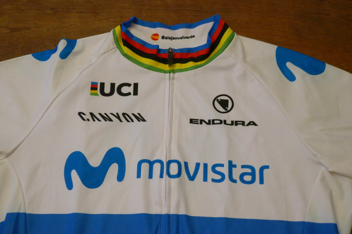 Movistar 2018 - Alejandro Valverde - Maillot Champion du monde _ (M) #01100