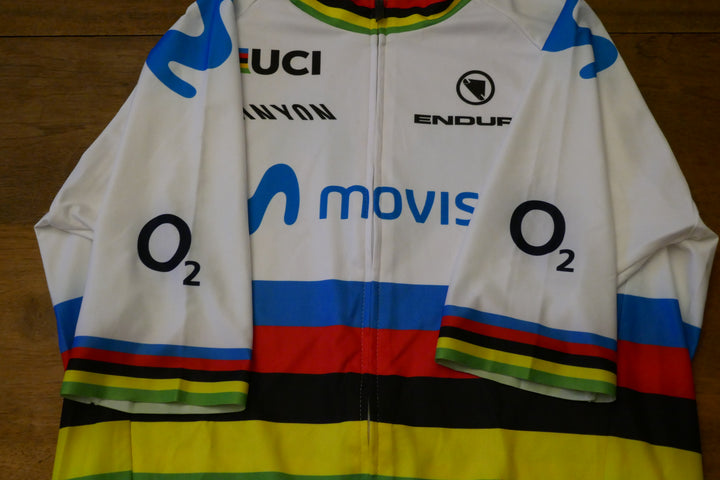 Movistar 2018 - Alejandro Valverde - Maillot Champion du monde _ (M) #01100