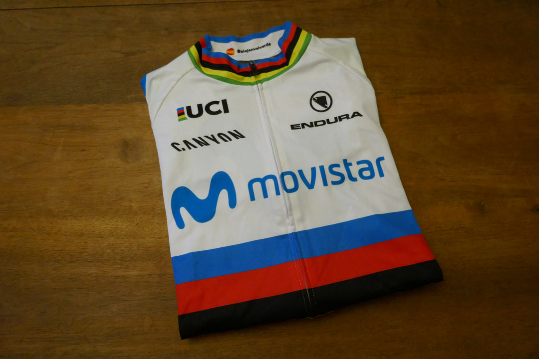 Movistar 2018 - Alejandro Valverde - Maillot Champion du monde _ (M) #01100