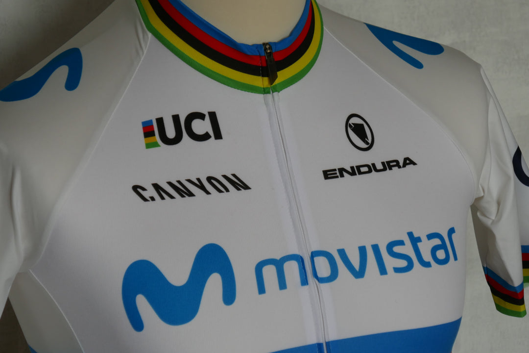 Movistar 2018 - Alejandro Valverde - Maillot Champion du monde _ (M) #01100