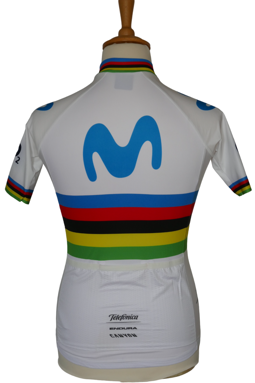 Movistar 2018 - Alejandro Valverde - Maillot Champion du monde _ (M) #01100