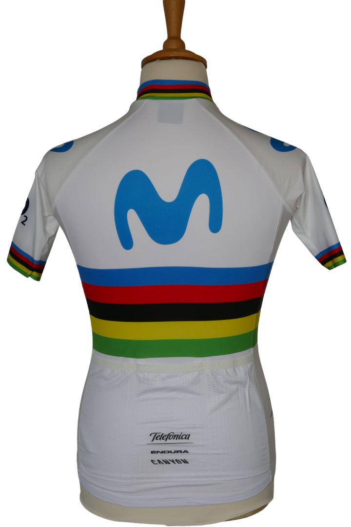 Movistar 2018 - Alejandro Valverde - Maillot Champion du monde _ (M) #01100