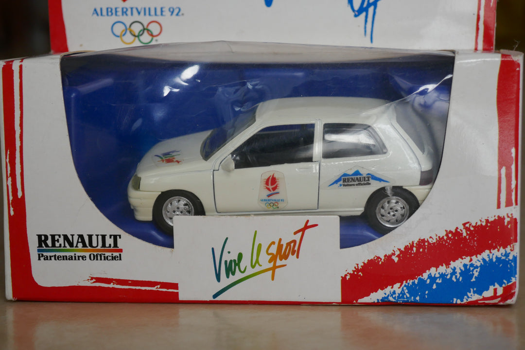 Véhicule Miniature Solido Renault Clio - Jeux Olympiques Albertville 1992 _ #01973