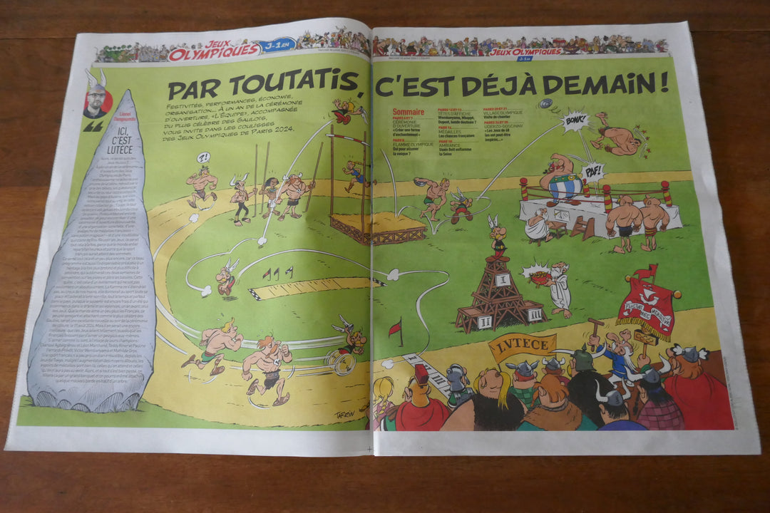 Jeux Olympiques Paris 24 - Journal L'Equipe 26/07/2023 - Spécial JO/ Astérix _ #01975