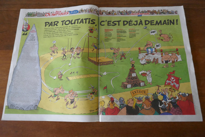 Jeux Olympiques Paris 24 - Journal L'Equipe 26/07/2023 - Spécial JO/ Astérix _ #01975