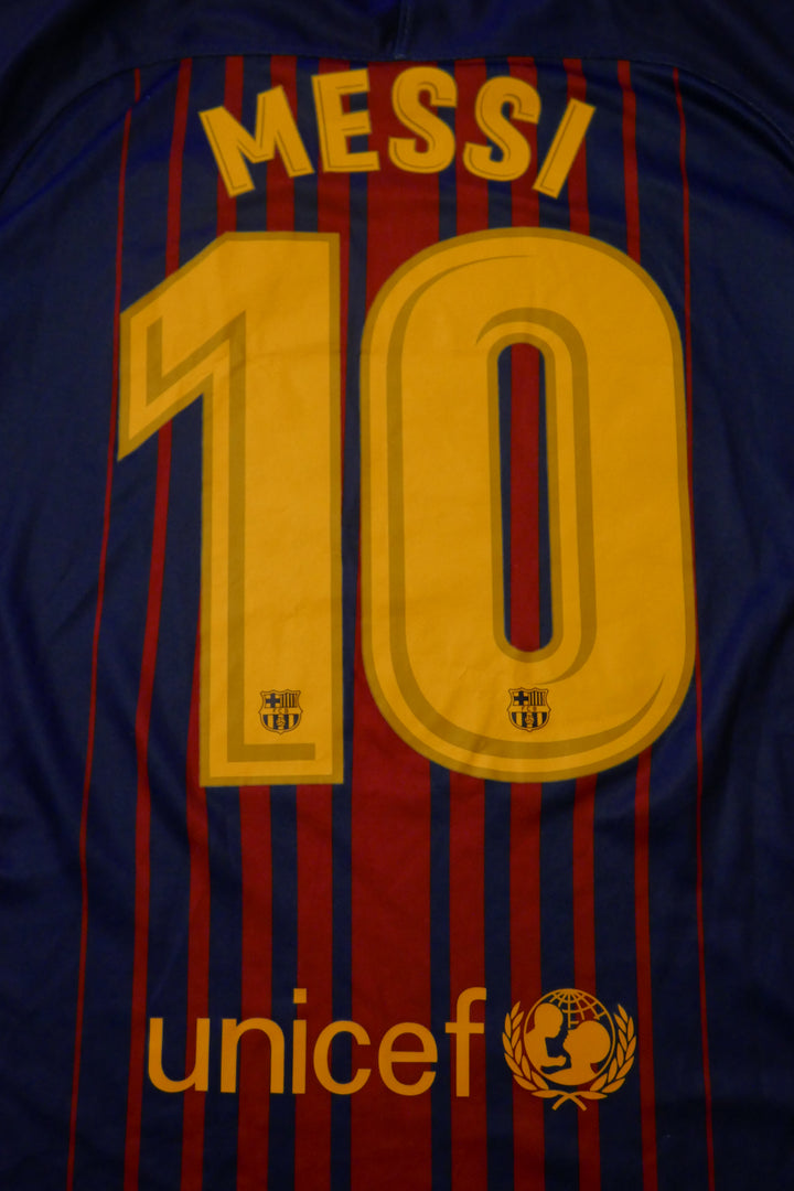 FC Barcelone 2017/18 - Lionel Messi - Maillot _ (S) #01981