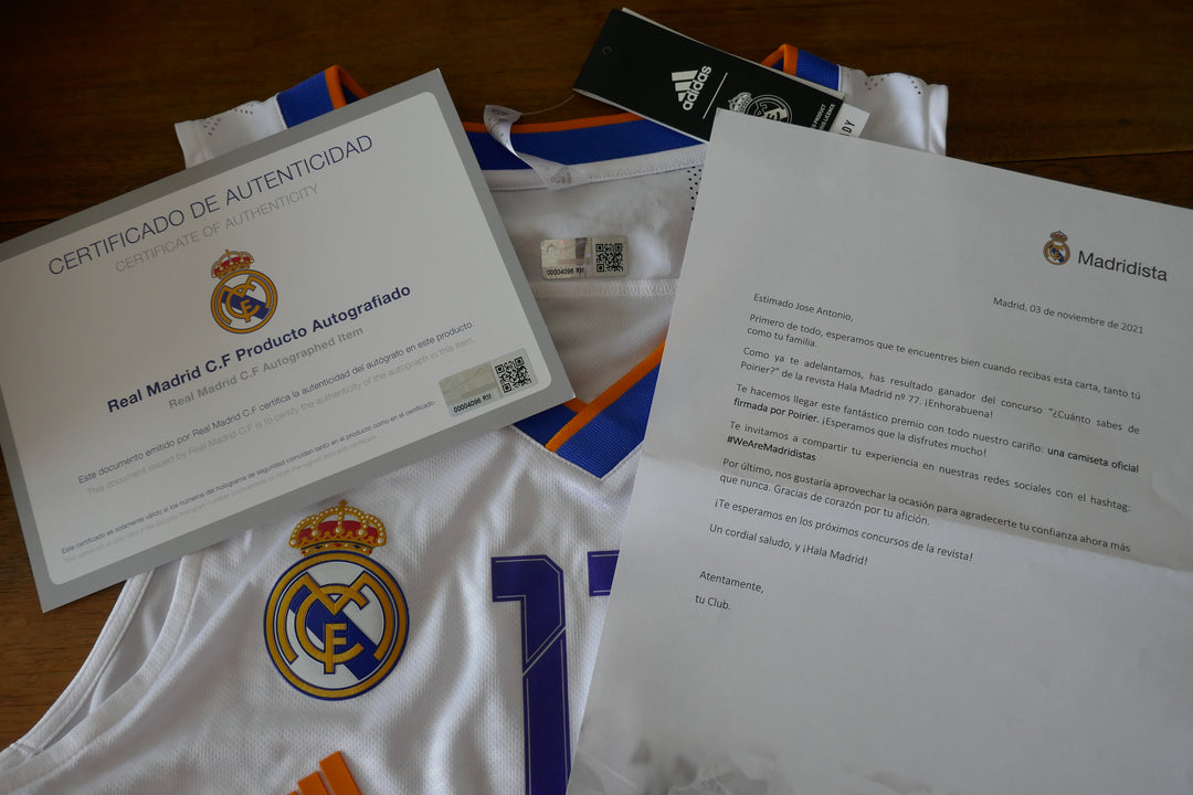 Real Madrid - Vincent Poirier - Maillot Signé _ (M) #02079