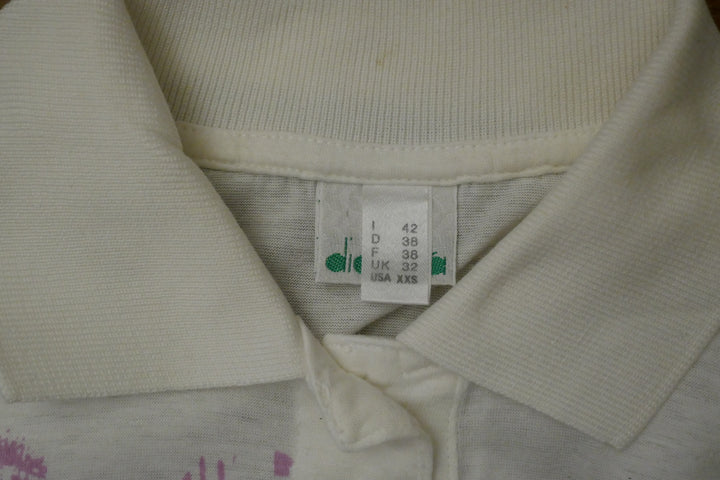 Tennis - Maillot/Polo Années 90' Femme _ (M) #02080