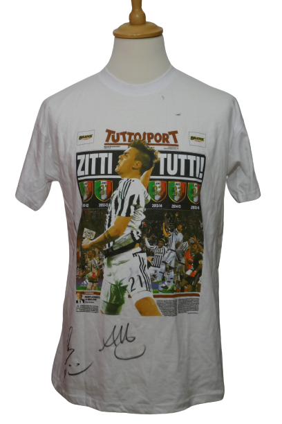 Juventus Turin - Champion d'Italie - T-shirt Signé _ (L) #02076