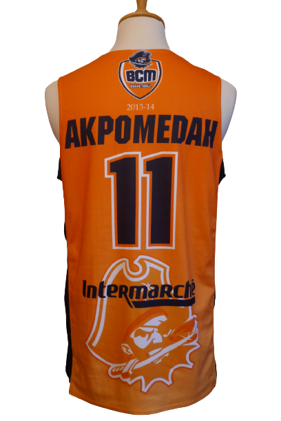 BCM Gravelines Dunkerque 2013/14 - Cyril Akpomedah - Maillot _ (L) #00862