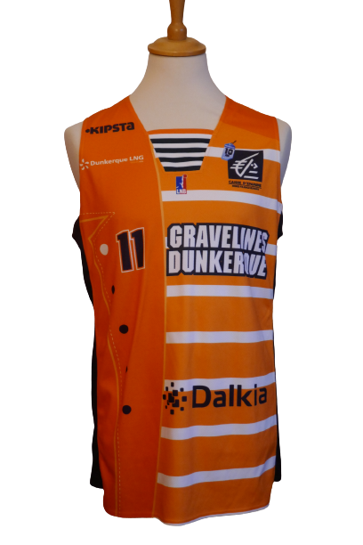 BCM Gravelines Dunkerque 2013/14 - Cyril Akpomedah - Maillot _ (L) #00862