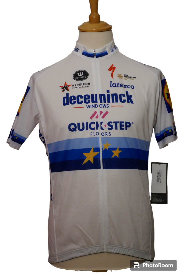 Quick Step 2019 - Elia Viviani - Maillot Champion d'Europe _ (3XL) #02377