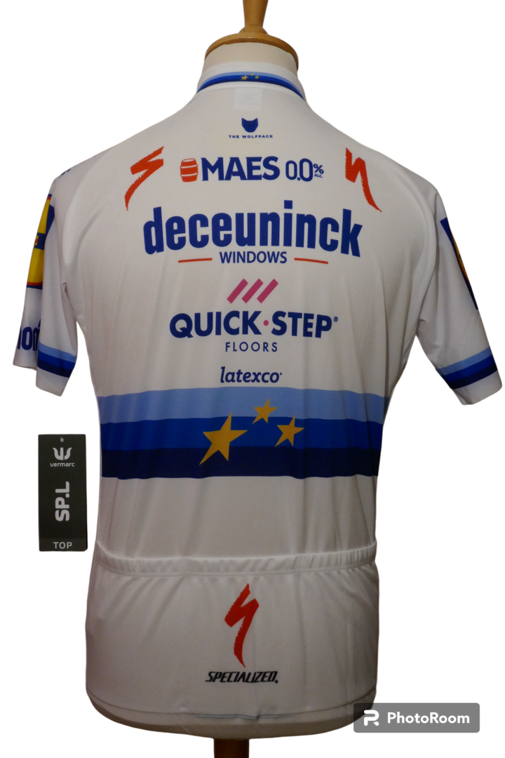 Quick Step 2019 - Elia Viviani - Maillot Champion d'Europe _ (3XL) #02377