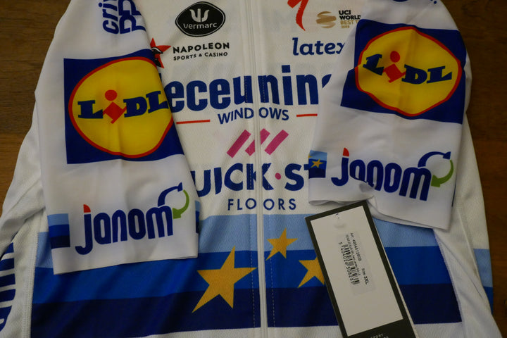 Quick Step 2019 - Elia Viviani - Maillot Champion d'Europe _ (3XL) #02377