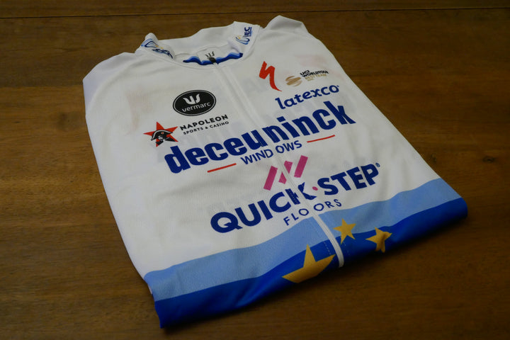 Quick Step 2019 - Elia Viviani - Maillot Champion d'Europe _ (3XL) #02377
