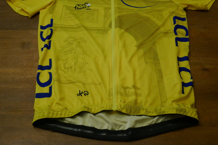 Tour de France 2019 - Mike Teunissen - Maillot jaune Arc de Triomphe signé _ (S) #02402