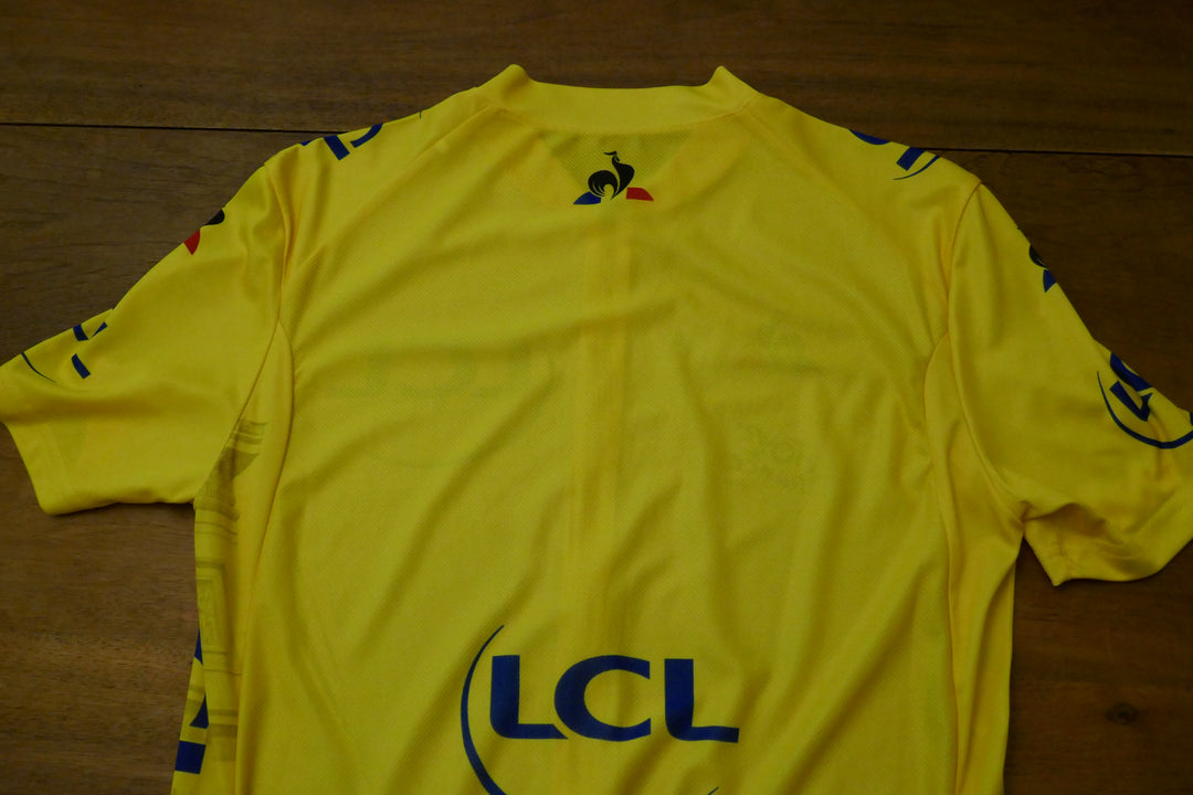 Tour de France 2019 - Mike Teunissen - Maillot jaune Arc de Triomphe signé _ (S) #02402