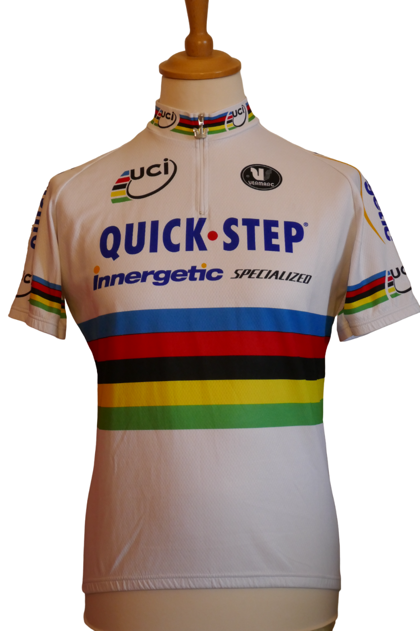 Quick Step 2006 - Paolo Bettini - Maillot & Cuissard Champion du monde _ (XL) #01515