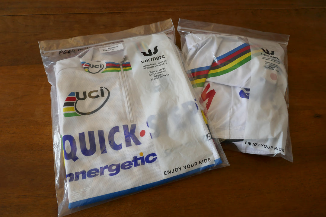 Quick Step 2006 - Paolo Bettini - Maillot & Cuissard Champion du monde _ (XL) #01515