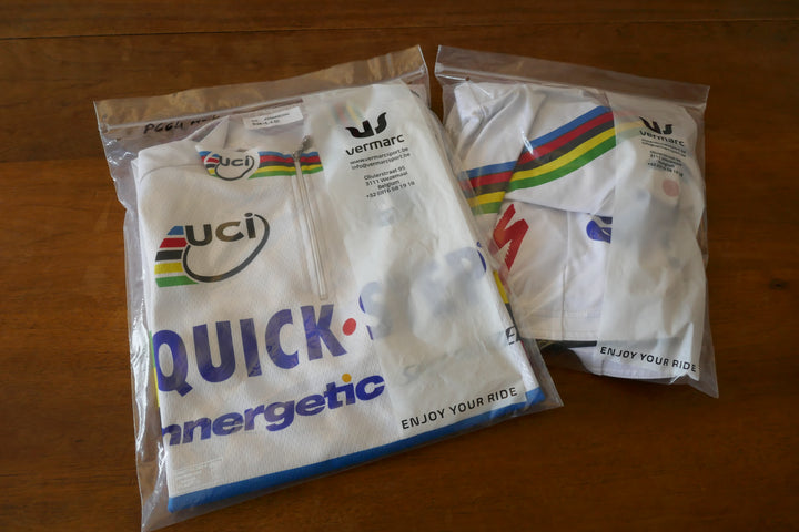 Quick Step 2006 - Paolo Bettini - Maillot & Cuissard Champion du monde _ (XL) #01515