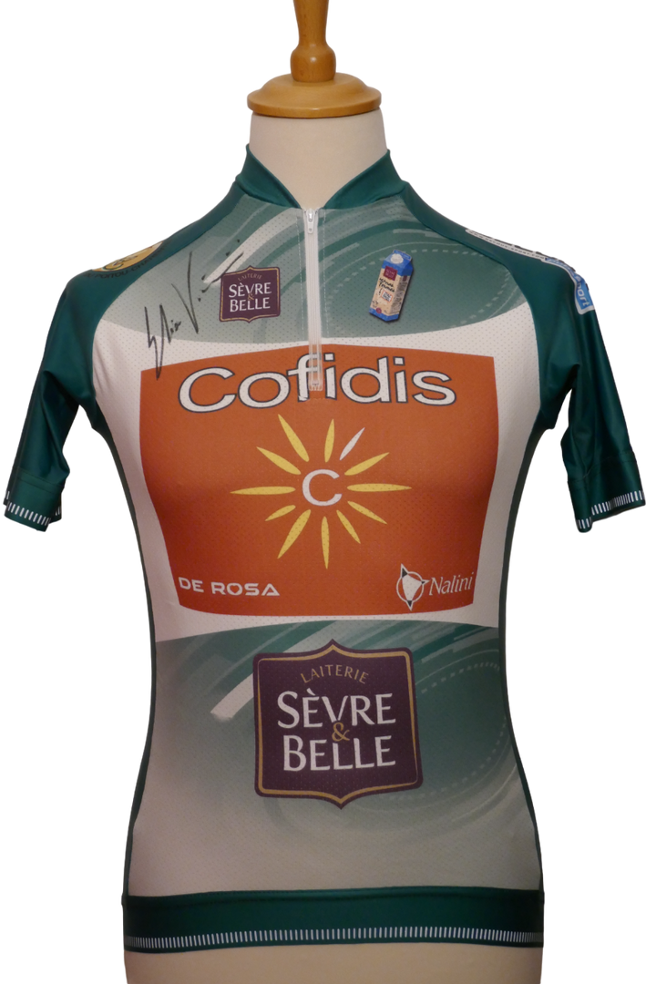 Tour du Poitou-Charentes 2021 - Cofidis - Elia Viviani - Maillot distinctif protocolaire Signé _ (L) #02427