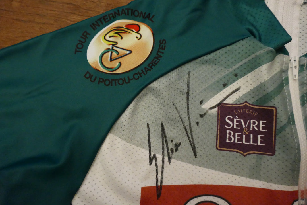 Tour du Poitou-Charentes 2021 - Cofidis - Elia Viviani - Maillot distinctif protocolaire Signé _ (L) #02427