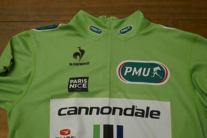 Paris Nice 2013 - Cannondale - Elia Viviani - Maillot distinctif protocolaire Signé _ (XL) #02426