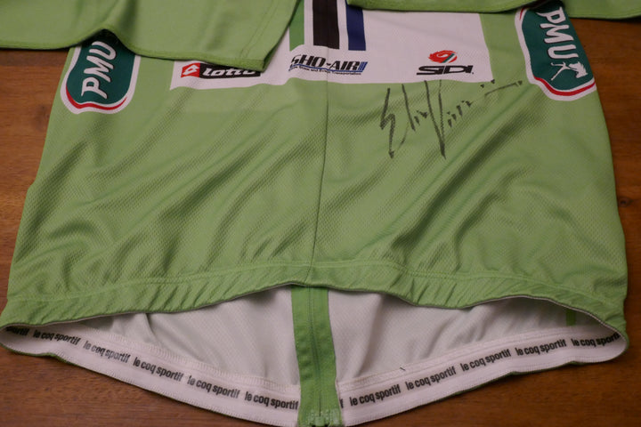 Paris Nice 2013 - Cannondale - Elia Viviani - Maillot distinctif protocolaire Signé _ (XL) #02426