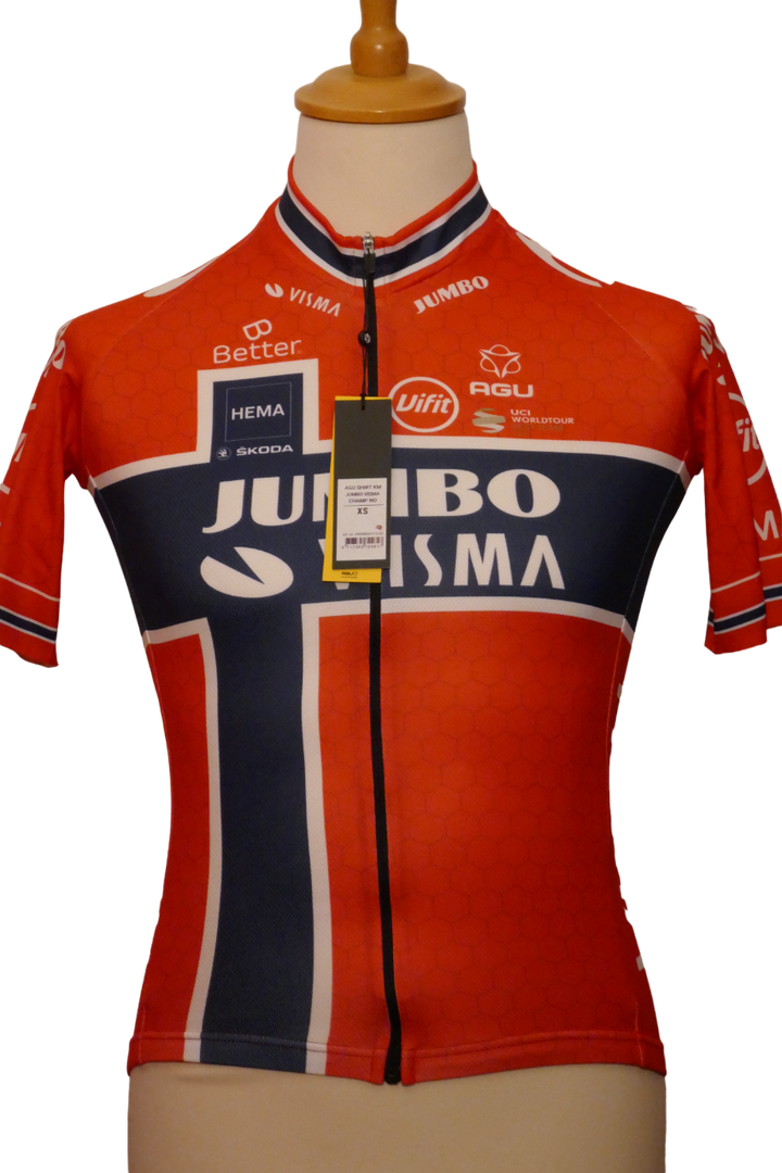 Jumbo Visma 2021  - Tobias Foss - Maillot Champion de Norvège _ (XS) #02472