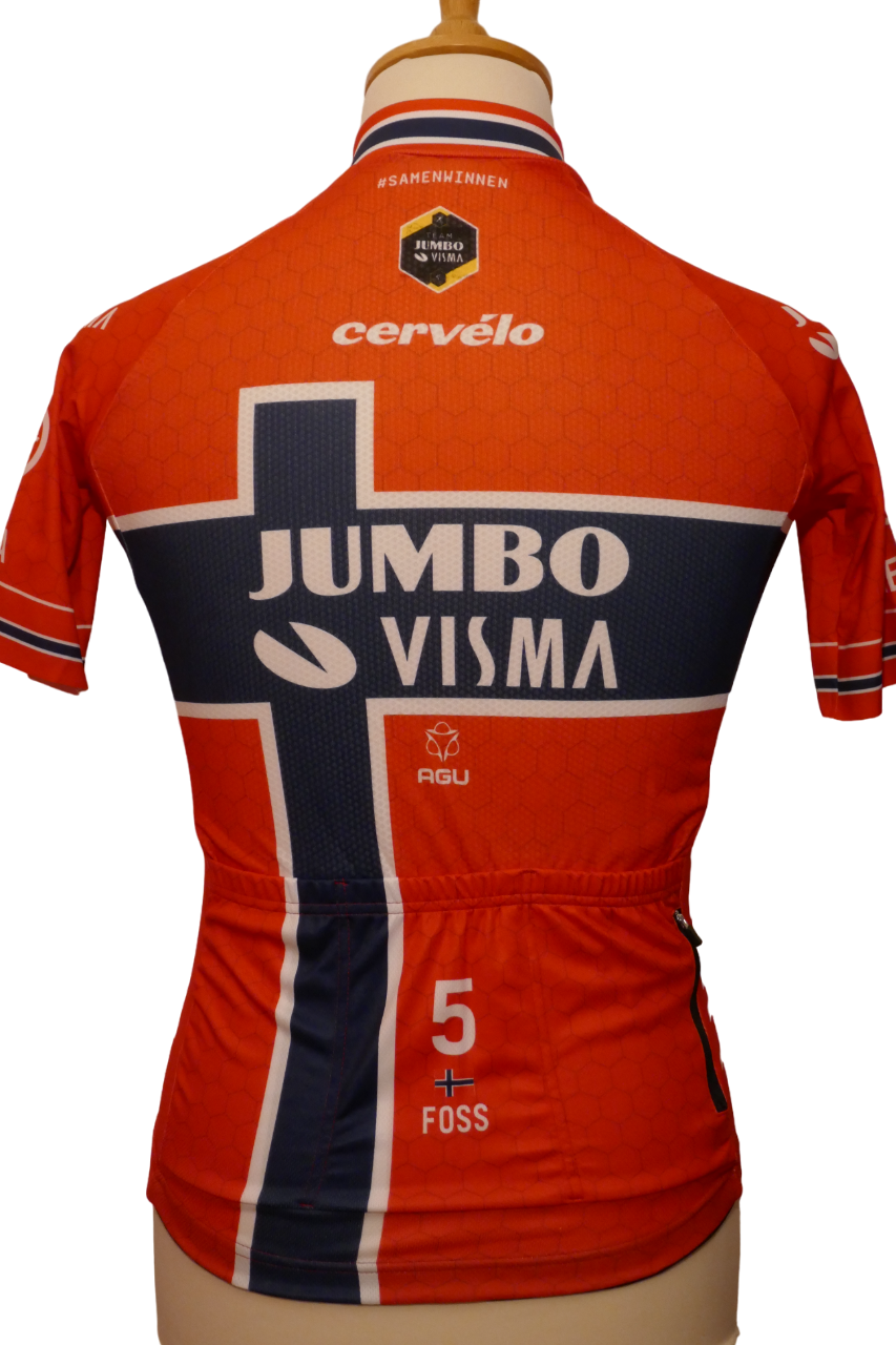 Jumbo Visma 2021  - Tobias Foss - Maillot Champion de Norvège _ (XS) #02472