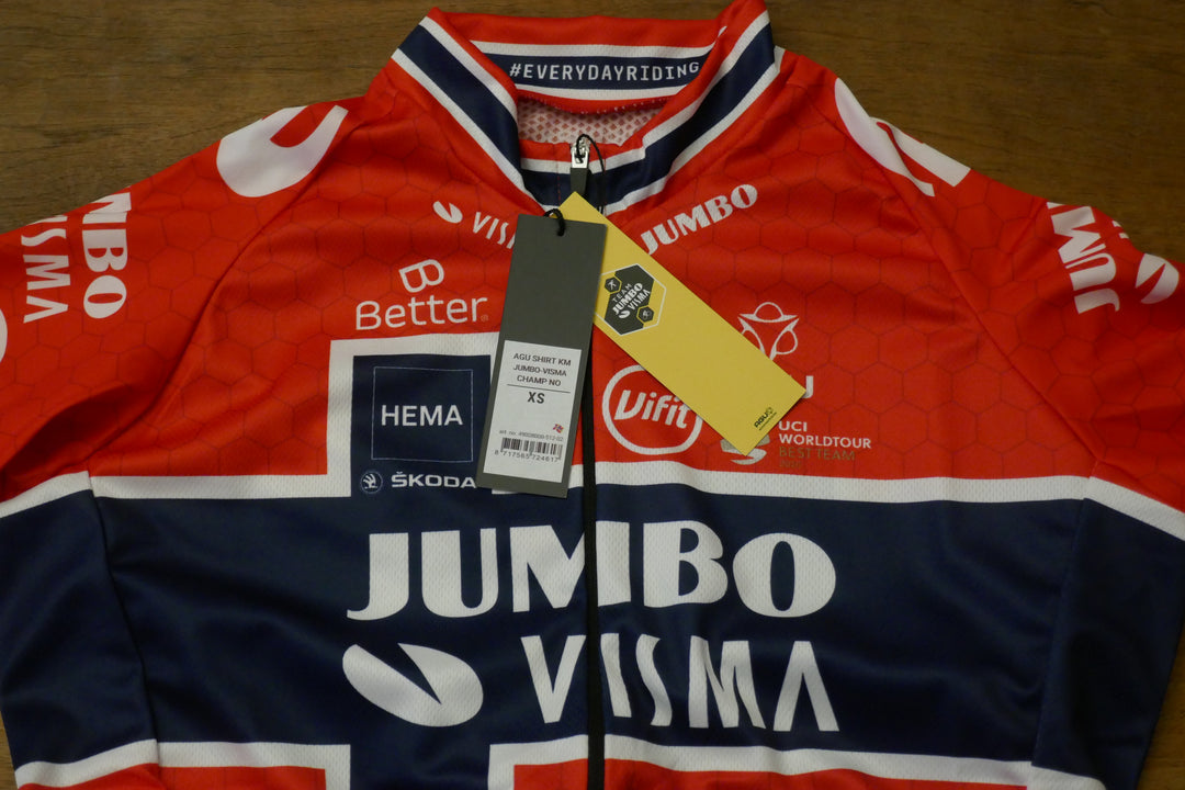 Jumbo Visma 2021  - Tobias Foss - Maillot Champion de Norvège _ (XS) #02472