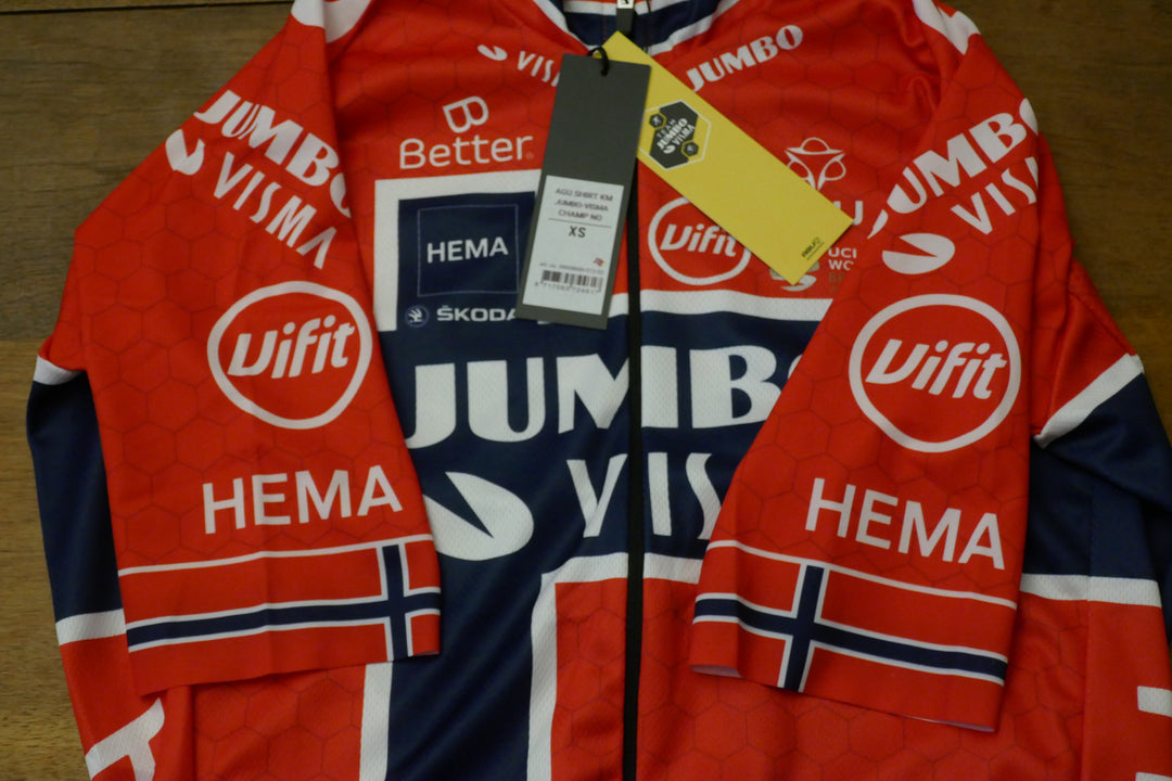 Jumbo Visma 2021  - Tobias Foss - Maillot Champion de Norvège _ (XS) #02472
