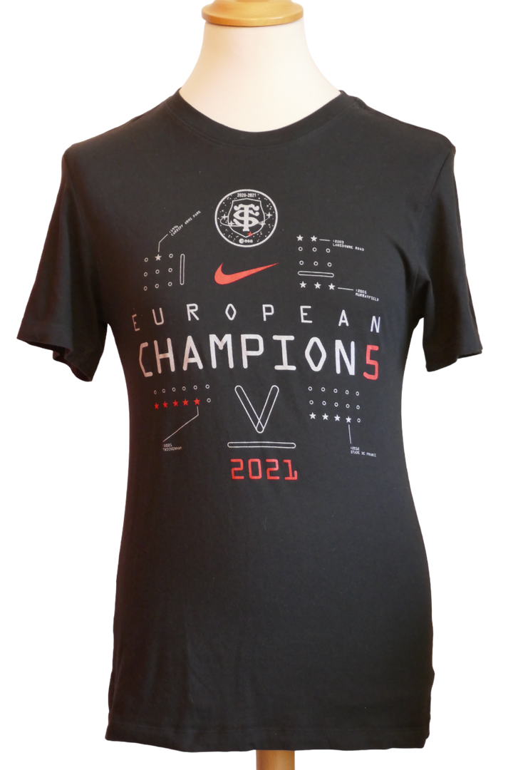 Stade Toulousain 2020/21 - T-Shirt Champion d'Europe _ (S) #02505