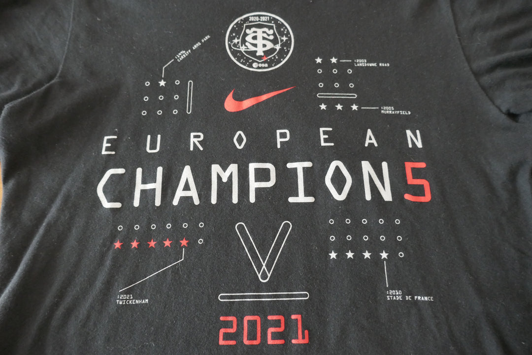 Stade Toulousain 2020/21 - T-Shirt Champion d'Europe _ (S) #02505