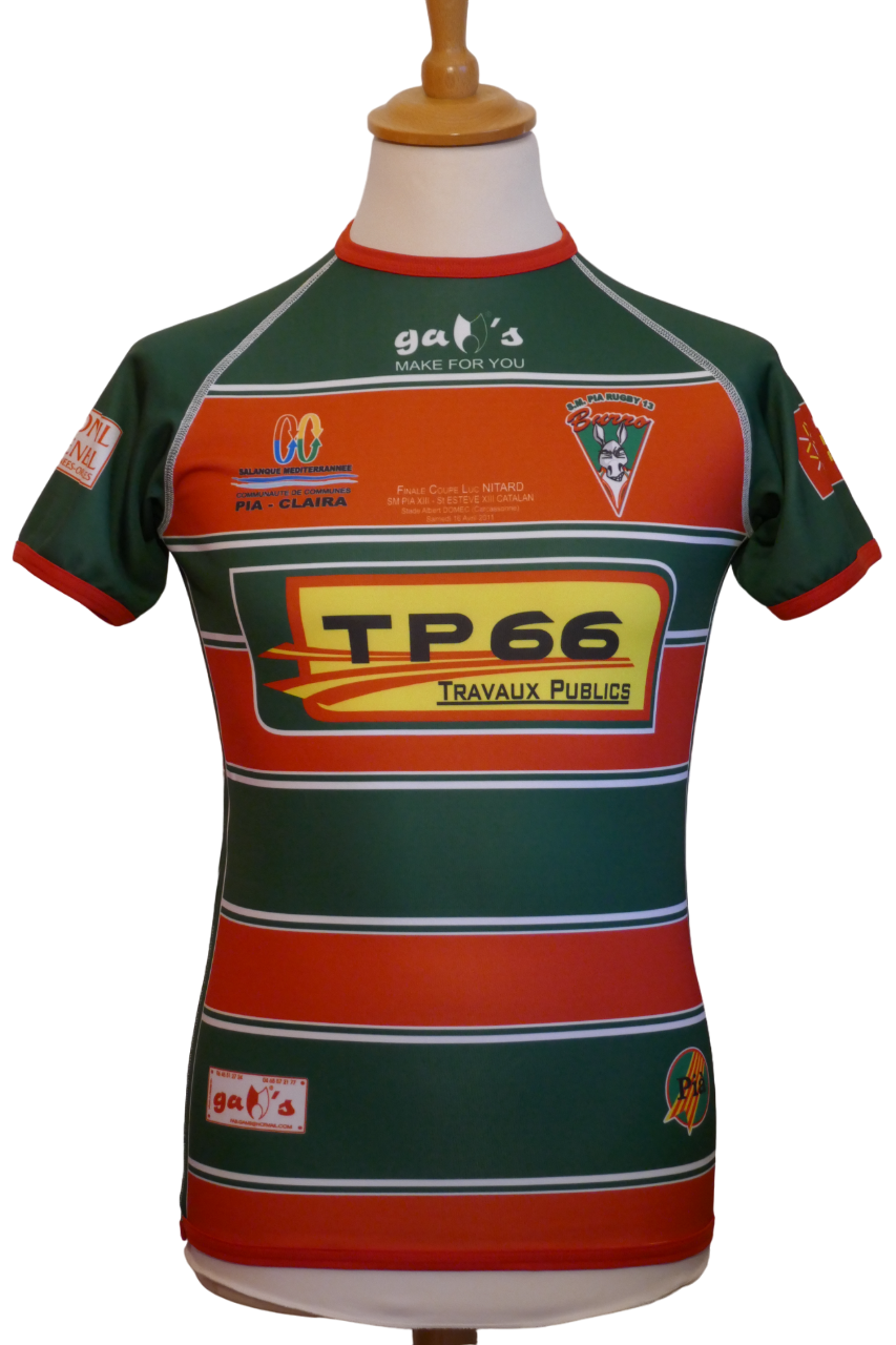 Pia Rugby XIII 2010/11 - Karim Belkhiri - Maillot _ (S) #02531