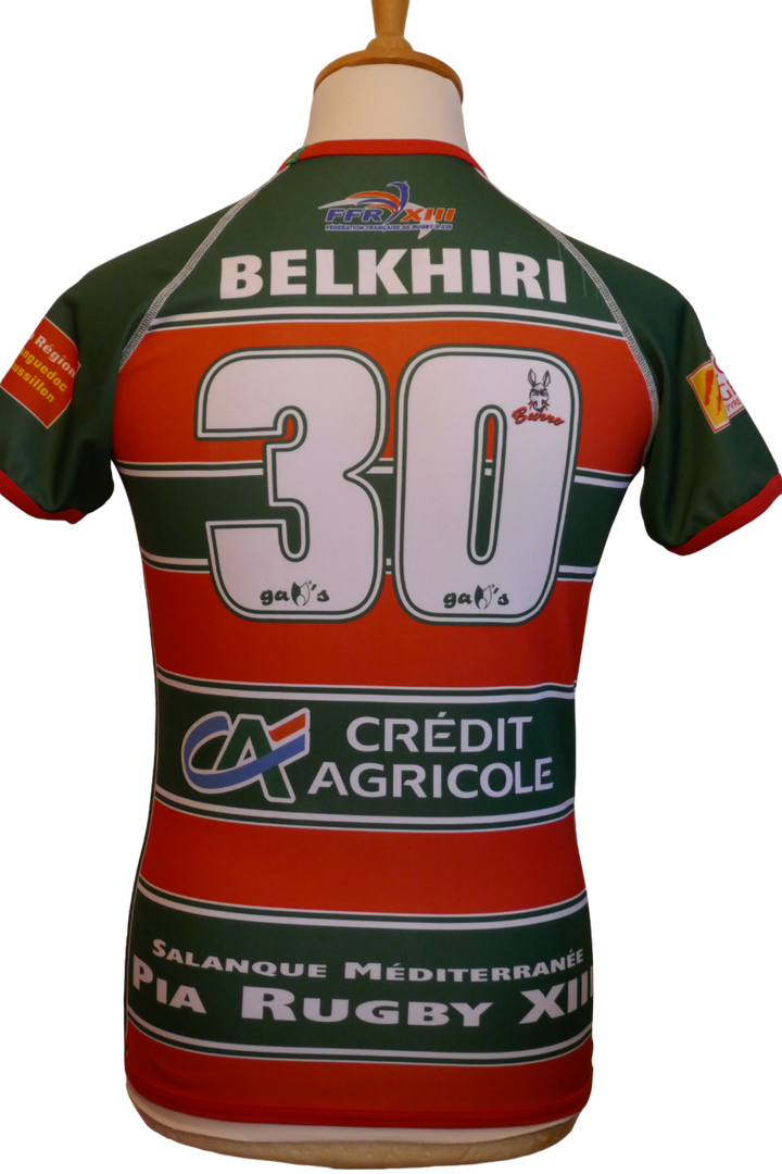 Pia Rugby XIII 2010/11 - Karim Belkhiri - Maillot _ (S) #02531