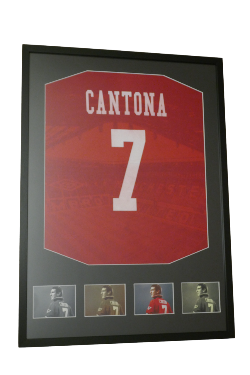 Manchester United - Eric Cantona - Maillot 1995/96 Encadré _ #01495
